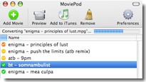 MoviePod for your iPod Video